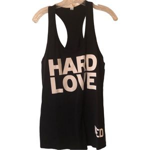 Black athletic tank top